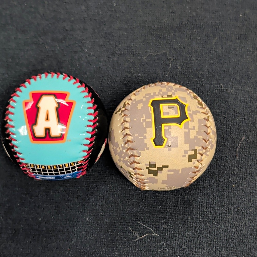 Rawlings Pittsburgh Pirates MLB Baseball Lot 2 Digital Camo & Curve Ball Trainer